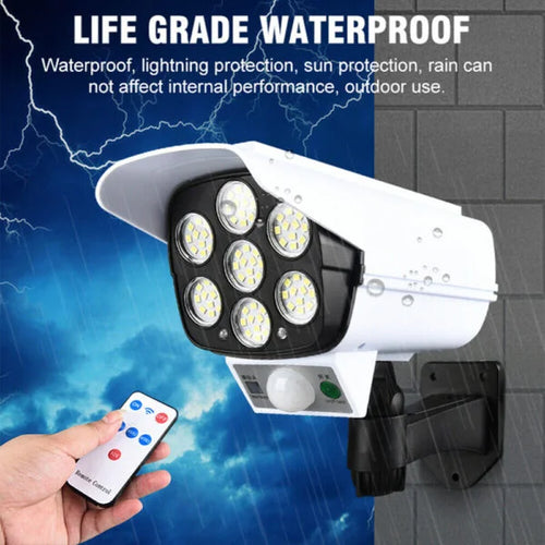 SOLAR SENSOR LIGHT TYPE 77 LED WIRELESS OUTDOOR LIGHT IP66 WATERPROOF